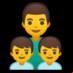 :familia: hombre, niño, niño: