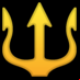 :emblema de tridente: