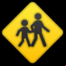 :niños cruzando: