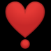 :signo de exclamación en forma de corazón: