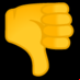 :símbolo del pulgar hacia abajo: