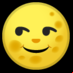 :luna llena con cara:
