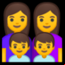 :familia: mujer, mujer, niño, niño: