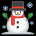 :muñeco de nieve con nieve: