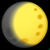 :luna gibosa creciente: