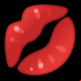 :marca de beso: