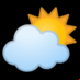 :sol detrás de una nube: