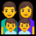 :familia: hombre, mujer, niño, niño: