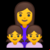 :familia: mujer, niña, niña: