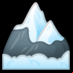 :montaña con nieve: