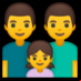 :familia: hombre, hombre, niña: