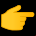 :mano que señala a la derecha: