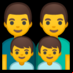 :familia: hombre, hombre, niño, niño: