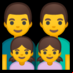 :familia: hombre, hombre, niña, niña: