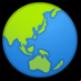:globo terráqueo mostrando asia y australia: