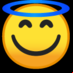 :cara sonriente con aureola: