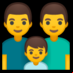 :familia: hombre, hombre, niño: