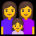 :familia: mujer, mujer, niña: