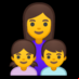 :familia: mujer, niña, niño: