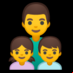 :familia: hombre, niña, niño: