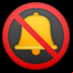 :campana con signo de cancelación: