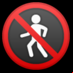 :prohibido el paso de peatones: