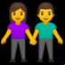 :hombre y mujer de la mano: