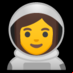 :astronauta mujer: